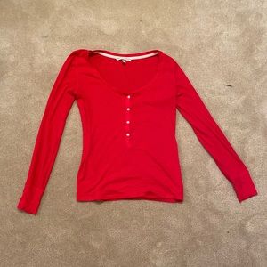Red Victoria’s Secret sleep shirt